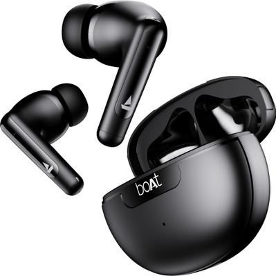 boAt Airdopes 161 ANC w/ Active Noise Cancellation(32dB),50HRS Playback & ASAP Charge Bluetooth(Black, True Wireless)