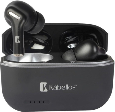 Kabellos Dark Wireless in Ear TWS Earbuds with Mic Playback 960min ANC Type-C Bluetooth(Black, True Wireless)