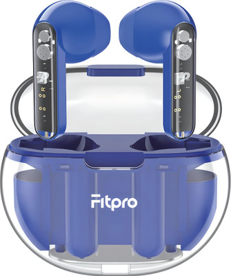 Fitpro Butterfly TWS-Wireless Bluetooth Earbuds with Transparent Design Bluetooth(Blue, True Wireless)
