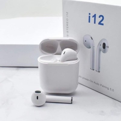 ROXIN TWS i12 Bluetooth Wireless Earbuds Headset Touch sensor headphone R164 Bluetooth Headset(White, In the Ear)