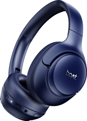boAt Rockerz 551 ANC Pro(2025 Launch) with 42dB ANC,72Hrs Battery, App Support Bluetooth(Bold Blue, On the Ear)