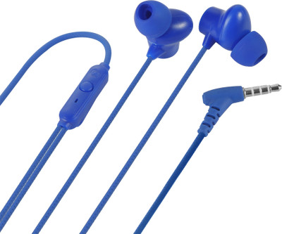 MZ M110 (Stereo Earphone) Strong Bass Stereo HD Wired(Blue, In the Ear)