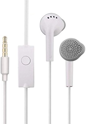 MSNR Wired Control Headphones HiFi Bass Stereo Music Noise Canceling Headset Wired(White, In the Ear)