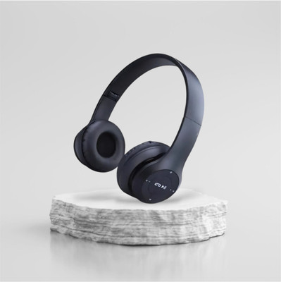 AIZINA FoldUp Bluetooth UltraBass Dynamic Driver_RT Bluetooth & Wired(Black, On the Ear)