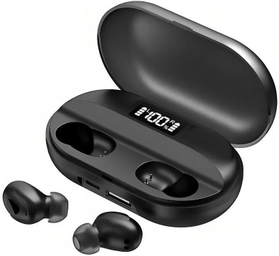 HL STRIKES TWS-T2 Sport Earbuds Earpods With Bluetooth Headset & Microphone Wireless Mic Bluetooth(Black, True Wireless)