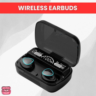 MMTELECOM Air Pods_Glossy Black 100 Bluetooth(Glossy Black, True Wireless)