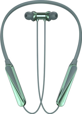 RED WIRED Bluetooth Headphone - 100Hours Playtime Wireless Neckband headphones Earphone-6 Bluetooth Gaming(Green, In the Ear)