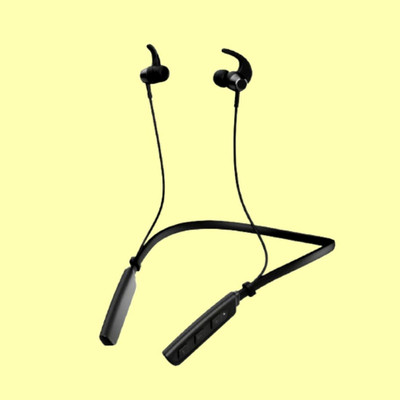 FRONY Neckband Bluetooth headet 235 Pro 20 Hours Playback & ASAP Charge AS13 Bluetooth(Black, True Wireless)