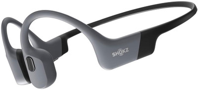 Shokz OpenSwim Pro Bone Conduction Sports Waterproof 9hr Playtime Headphone Bluetooth(Grey, On the Ear)