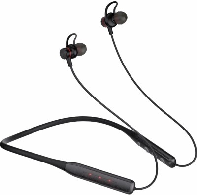 Modorwy IMON One Wireless 5.0 Wireless with Mic Neckband Dual Pairing 40Hrs Playtime Bluetooth(Black, Built-in Microphone Fast Charging Long Battery Life, In the Ear)