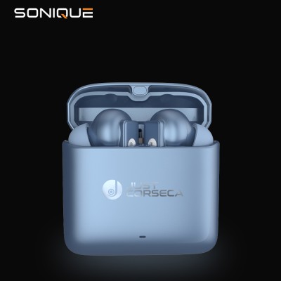 CORSECA Sonique Bluetooth Headset(Blue, In the Ear)
