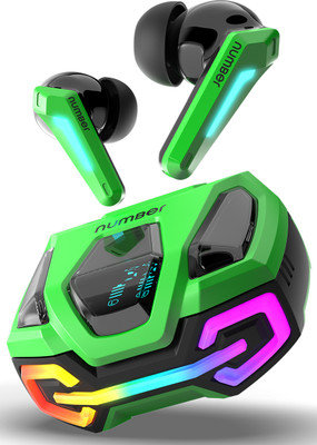 Number Super Buds GT M9 Gaming TWS Earbuds, 60Hr Playback, ANC, 4 Mic ENC, Dual Pairing Bluetooth(Glass Green, True Wireless)