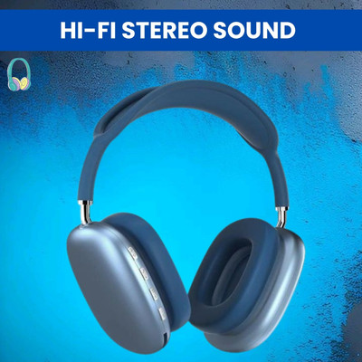Clairbell P9 Wireless Bluetooth Headphones Over Ear With Noise Reduction, Hi-Fi SoundV78 Bluetooth(Multicolor, On the Ear)