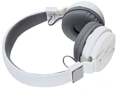 RECTITUDE DJ sound SH-12 Bluetooth Over The Ear Headphone with Mic Bluetooth & Wired(White, On the Ear)