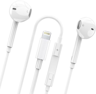 X88 Pro Original Wired Earphones with Mic and Volume Control Bluetooth & Wired(White, In the Ear)