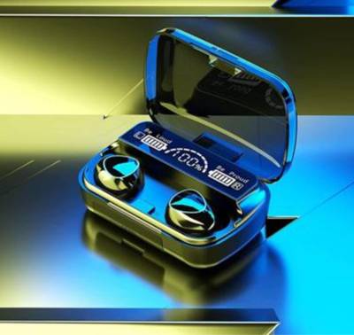 LUTENET Original M10 Bluetooth New V5.1 Earbuds with Touch Control PowerBank Bluetooth Bluetooth Headset