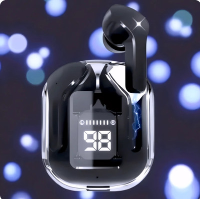 Acheron ULTRAPOD MAX TWS Earbuds with 13mm Drivers, Noise Reduction, Bluetooth 5.3 Bluetooth(Black, CrystalBeats-, In the Ear)