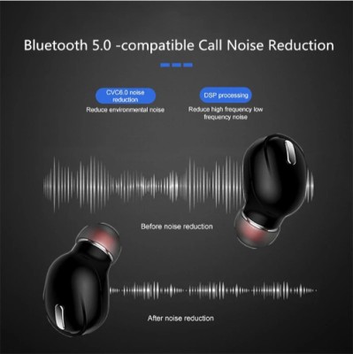 SYARA ADD_532A_SINGLE EAR M9 MINI BUSINESS PURPOSE BLUETOOTH EARPHONE WITH HIGH SOUND Bluetooth Headset(Black, True Wireless)