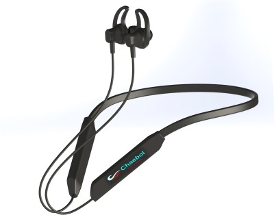 Chaebol Neckband with Upto 36 Hours Playback, Charge, IPX7, Dual Pairing, BT v5.0 Bluetooth Headset(Black, In the Ear)