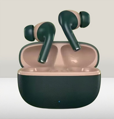 HRYFiNE Buds Pro 3 True Wireless Earbuds with Mic, 12.4mm Driver,Playback:Upto 24hr case Bluetooth Gaming(Green, True Wireless)