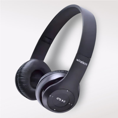 TWS True Sound Headphones with SD Card, Long Battery & Mic_SA Bluetooth & Wired(Black, On the Ear)