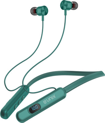 Unix Retro ENC with 450 Hr Playtime, Magnetic On & Off With Voice Changing Function Bluetooth(Green, In the Ear)