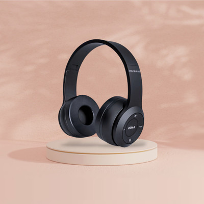 house of common Gaming Wireless Over-Ear Headset with Subwoofer-like Bass Sound_XW Bluetooth & Wired(Black, On the Ear)