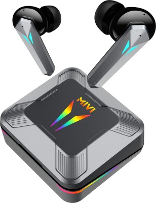 Mivi Commando X9 Earbuds, Dual RGB Lights, 35ms Low Latency Gaming, ENC, 72H Playtime Bluetooth Headset(Space Grey, True Wireless)