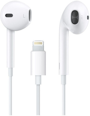 Muvit Original Sound In-Ear iPhone Wired Headset with Mic - For iPhone 14 - 7 Bluetooth & Wired(White, In the Ear)