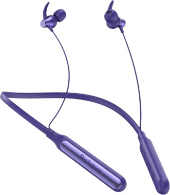 Ridamic Top Selling Low Price Headphones Wireless Neckband earphone Sports Bluetooth Bluetooth Headset(Purple colour neckband earbuds 30 hours battery backup neckband, In the Ear)