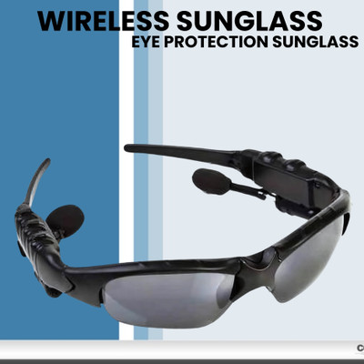 GUGGU Sunglass with (Bluetooth Earbuds) Music and bluetooth headset and micY380 Bluetooth(Black, On the Ear)