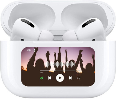Hectic Touchscreen Display Earbuds with 48 hours backup Wireless Noise Cancelation Bluetooth Gaming(Multicolor, True Wireless)