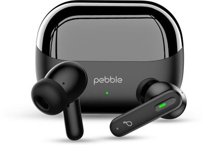 Pebble BlissBuds Ace Deep Bass Clear Sound, ANC, ENC with Quad Mic, Low latency Mode Bluetooth(Black, In the Ear)