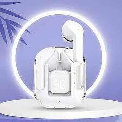 Techfly Ultrapods Gaming V5.3 Sweatproof True Wireless ANC Earbuds u36 Bluetooth(White, True Wireless)