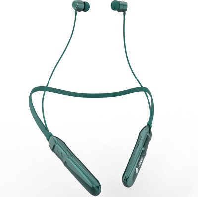 Aroma NB119 King 100 Hours Playting Time Fast Charging Bluetooth Neckband Earphone Bluetooth(Green, In the Ear)