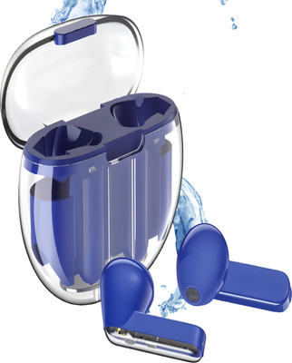 PTROX Transparent TWS Earbuds with 100 HRS Playtime, Bluetooth v5.3 G2 Bluetooth(Blue, True Wireless)