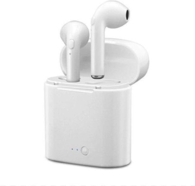 HUTUVI i7s TWS Bluetooth Wireless Earphones Buds With Mic White VTH6 Bluetooth Headset(White, In the Ear)