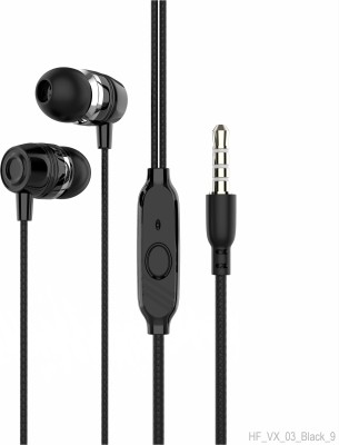 Zusix VX 03 - Deep Bass with 3.5mm Jack Wired Earphone Wired(Black, In the Ear)