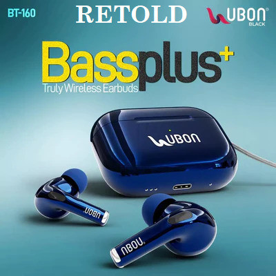 retold UBON MAX BT-160 40ms Super-Low Latency Beast Mode, 4 Mics with ASAP Charge Bluetooth(Gold, Brown, Black, Blue, True Wireless)