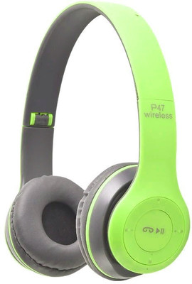 G2L BRAND NEW Wireless Bluetooth Headphone with Sound and Bass (GREEN On the Ear) Bluetooth(Green, On the Ear)