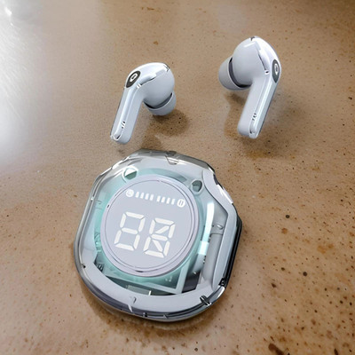 MGT UltraPods Pro TWS Transparent Bluetooth Earbuds with Noise-Canceling 100 Bluetooth(Multicolor, In the Ear)