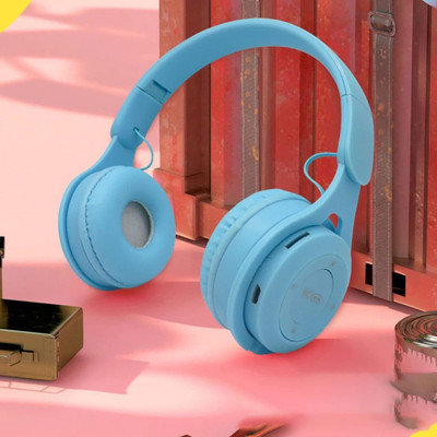 Techpunch Adjustable Newest Headphones with Hi-Fi Stereo Sound Lightweight Bluetooth(Blue, On the Ear)