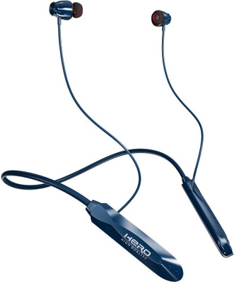 herohighquality HERO SHOLEY NECKBAND BLUE WITH 30 HOURS PLAYTIME Bluetooth(Blue, In the Ear)