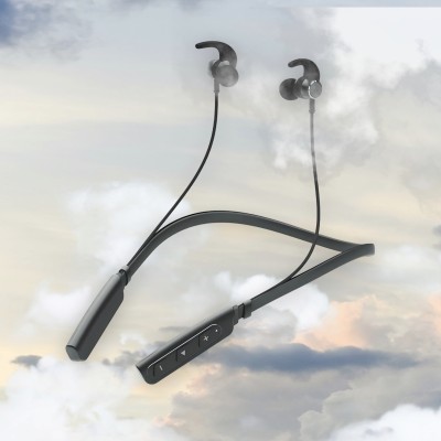 QPG STORE Rokerz 235 Pro Wireless Bluetooth Neckband(0.300 Bluetooth Headset(Black, In the Ear)