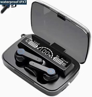 GIZMOS GALLERY M19 LED Display TWS Wireless Earbuds Bluetooth Headset Upto 48H ASAP Charge A435 Bluetooth Headset(Black, True Wireless)