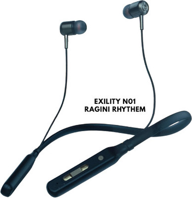 wishvibe EXILITY RAGINI Rhythem N01 Neckband Earphone Bluetooth(Black, In the Ear)