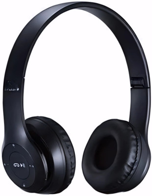 TWS Foldable Over-Ear Bass Blaster Bass Channel_9F Bluetooth & Wired(Black, On the Ear)