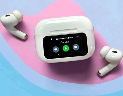 Hectic Smart Touchscreen Display earbud with Hi fi sound 60 hours playtime Music ANC Bluetooth Gaming(Multicolor, True Wireless)