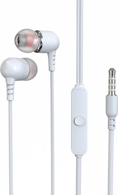 Zusix Vibesix VX-02 Wired Earphone Handsfree with Mic Wired(White, In the Ear)