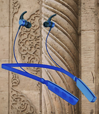 GPQ STORE Rokerz 235 Pro Wireless Bluetooth Neckband(B.0.346 Bluetooth(Blue, In the Ear)